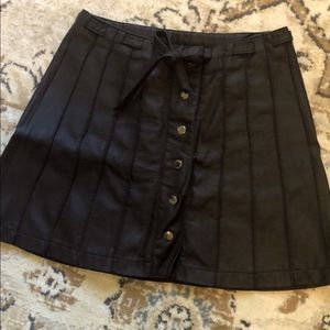 Free People Leather Mini Skirt